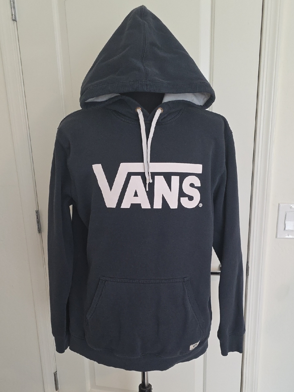 Vans Navy Hooded Sweatshirt with White Logo